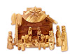 Olive Wood Silent Night Musical Nativity - 7 inches