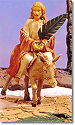 5 Inch Jesus Enters Jerusalem, Jesus on a Donkey with Palms.