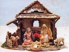 Lighted 5 Inch Scale Nativity Stable