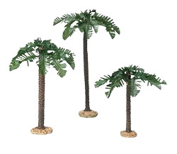 5 Inch 3 Piece Palm Tree Set