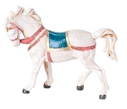 5 Inch White Horse