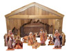 American Made Stable with Italian Hand Painted Figures!