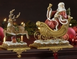 Joseph's Studio® Santa with Deer Stocking Holder, Out of stock until mid Dec