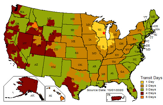 Shipping Map