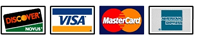 Visa MasterCard AMEX Discover