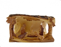 Olive Wood Bethlehem Cave-Medium