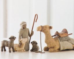 Willow Tree® Shepherd and stable animals