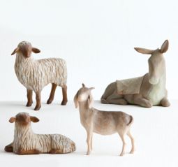 Willow Tree® Sheltering Animals for the Holy Family, Out of stock until Jan 2022