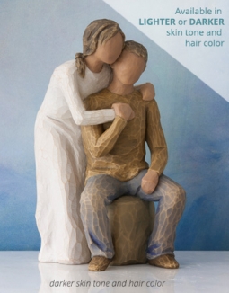Willow Tree® You and Me - Darker skin tone and hair color