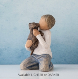 Willow Tree® Kindness boy, darker skin & hair Intro. 2015