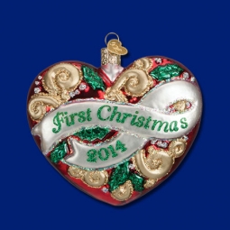 Old World Christmas® First Christmas Heart Ornament 2015