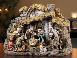 Joseph's Studio® 10 Piece 11 Inch Tall Nativity Set with Stable