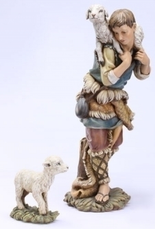 Joseph's Studio® 27 Inch Scale Nativity Shepherd and Lamb 2 Piece Set