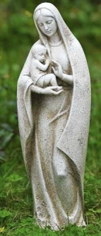 Joseph Studio 14 Inch Madonna with Child Garden Statuary, Out of stock until Dec