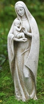 Joseph Studio 14 Inch Madonna with Child Garden Statuary