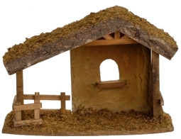 5 Inch Scale Wood Stable by Fontanini