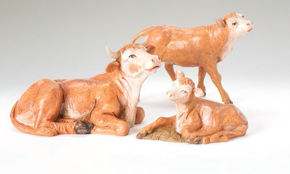 5 Inch Scale Ox Family by Fontanini