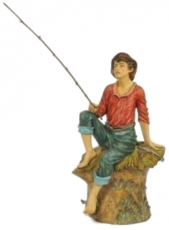 50 Inch Scale Jacob the fisherman by Fontanini