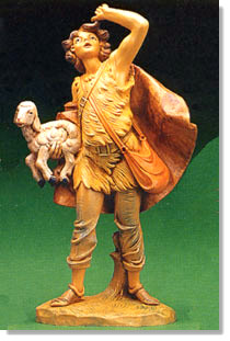 7.5 Inch Scale Micah with Lamb by Fontanini