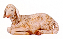 27 Inch Scale Seated Sheep by Fontanini, Out of stock until March 2023