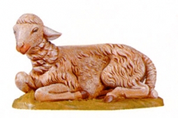 18 Inch Scale Seated Sheep Figure by Fontanini