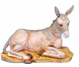 18 Inch Scale Seated Donkey by Fontanini