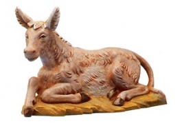 5 Inch Scale Seated Donkey by Fontanini