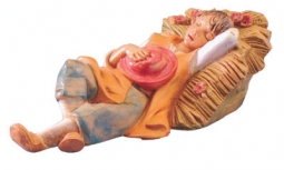 5 Inch Scale Ephraim - Sleeping Shepherd by Fontanini, Out of stock until April