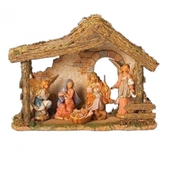 5 Inch Scale 5 Piece Nativity Set by Fontanini