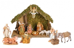5 Inch Scale 12 piece Nativity Set with Stable by Fontanini, Out of stock until Feb