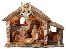 5 Inch Scale 6 Pc Lighted Nativity Set by Fontanini
