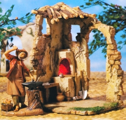 7.5 Inch Scale Lighted Blacksmith Shop by Fontanini