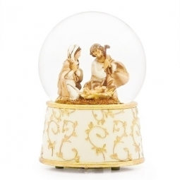6 Inch Musical Holy Family Glitterdome by Fontanini