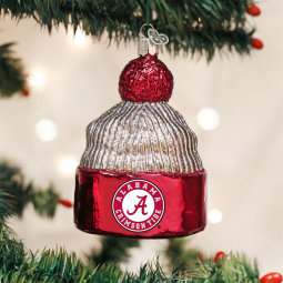 Old World Christmas® Alabama Alabama Crimson Tide NCAA Beanie Glass Ornament