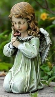 Joseph Studio 12 Inch Kneeling Angel Garden Statuary