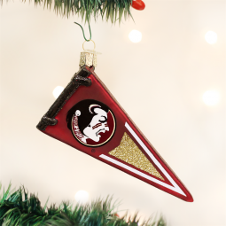 Old World Christmas® Florida State Seminoles NCAA Pennant Glass Ornament