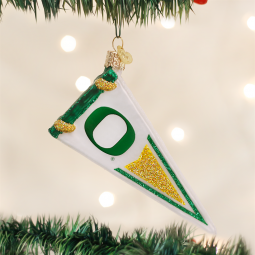 Old World Christmas® Oregon Ducks NCAA Pennant Glass Ornament