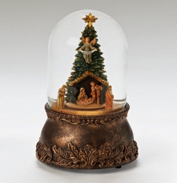 Holy Family Musical Rotating Glitterdome by Fontanini, Out of stock until Jan