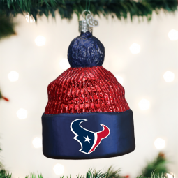 Old World Christmas® Houston Texans NFL Beanie Glass Ornament