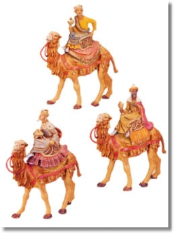 5 Inch Scale Three Kings on Camels ( Set ) by Fontanini