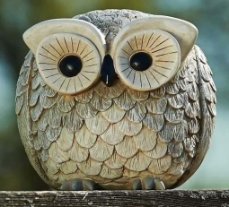 6.7 Inch Owl Garden Statuary by Roman